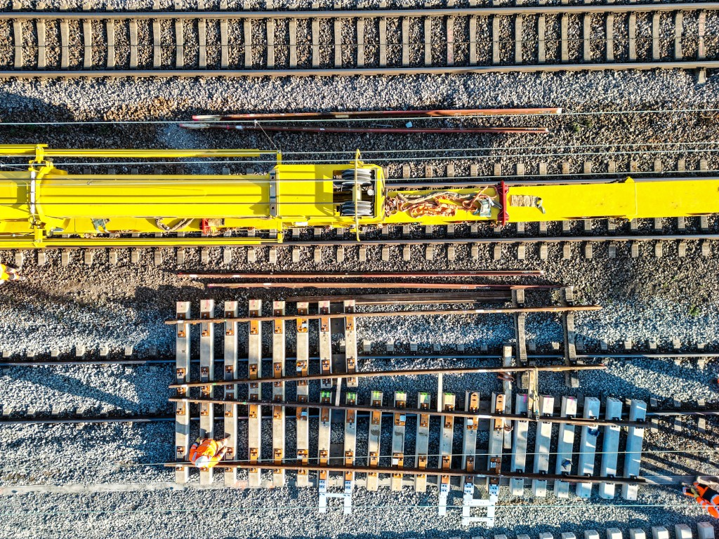 Gleisbauarbeiten (Foto: DB AG/Uli Planz)